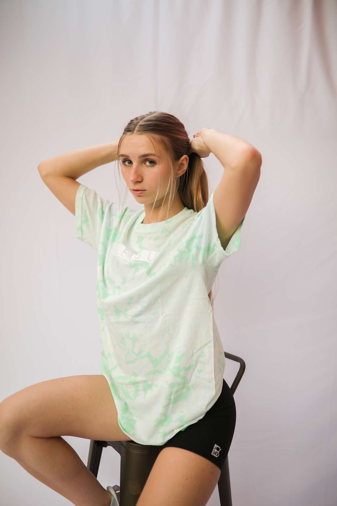 The Classic Bleached Tee- Mint