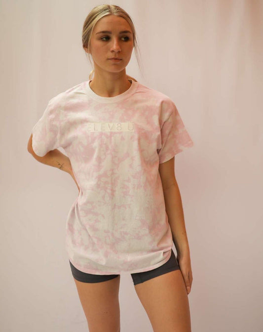 The Classic Bleached Tee- Pink