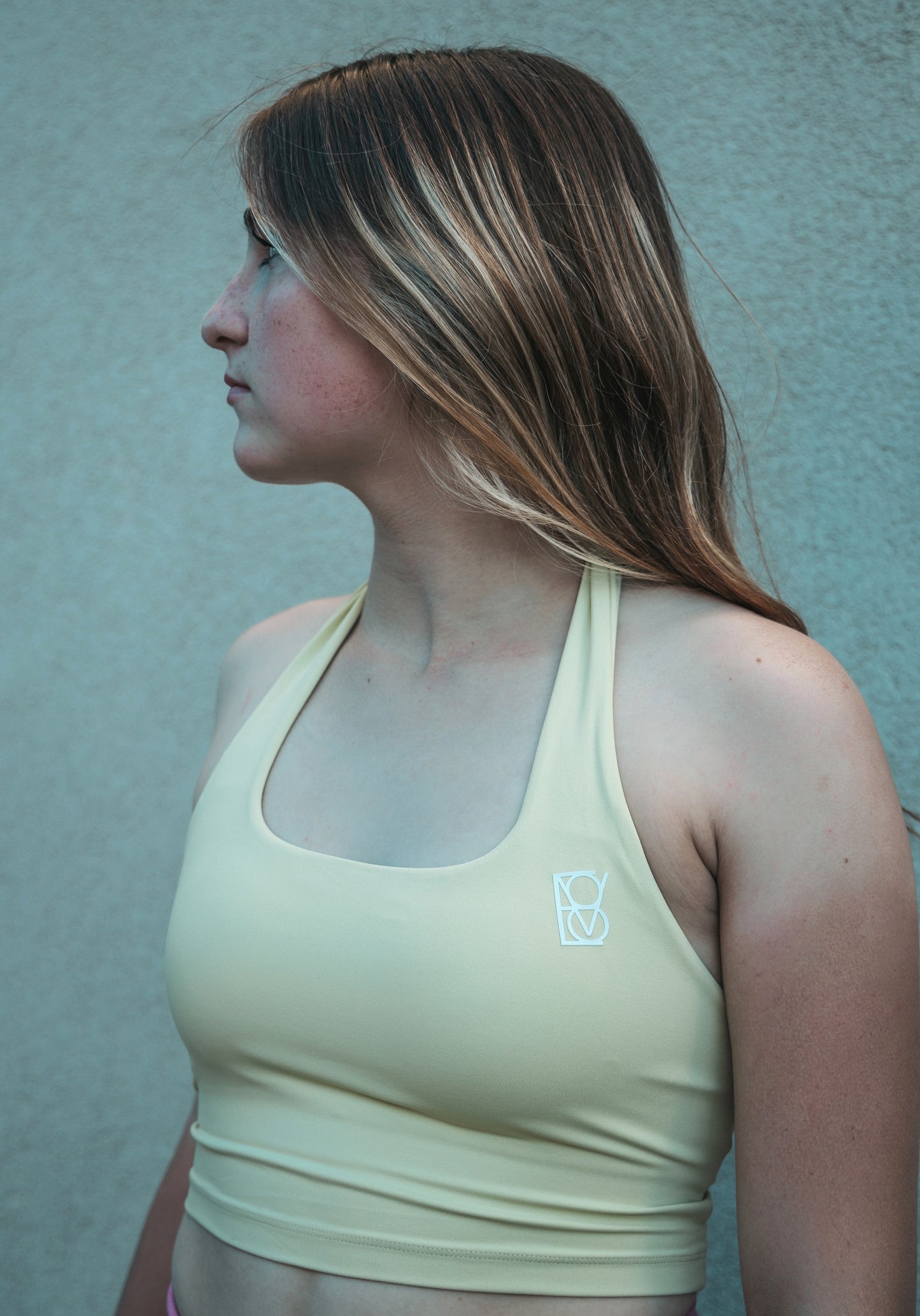 The Limeade Halter Sports Bra